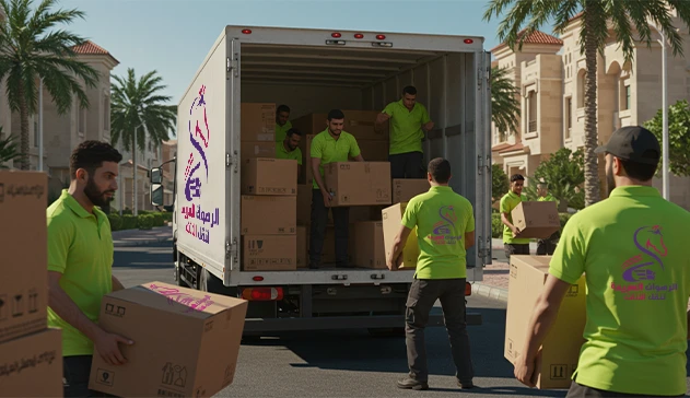 moving-furniture-jeddah-villa-loading