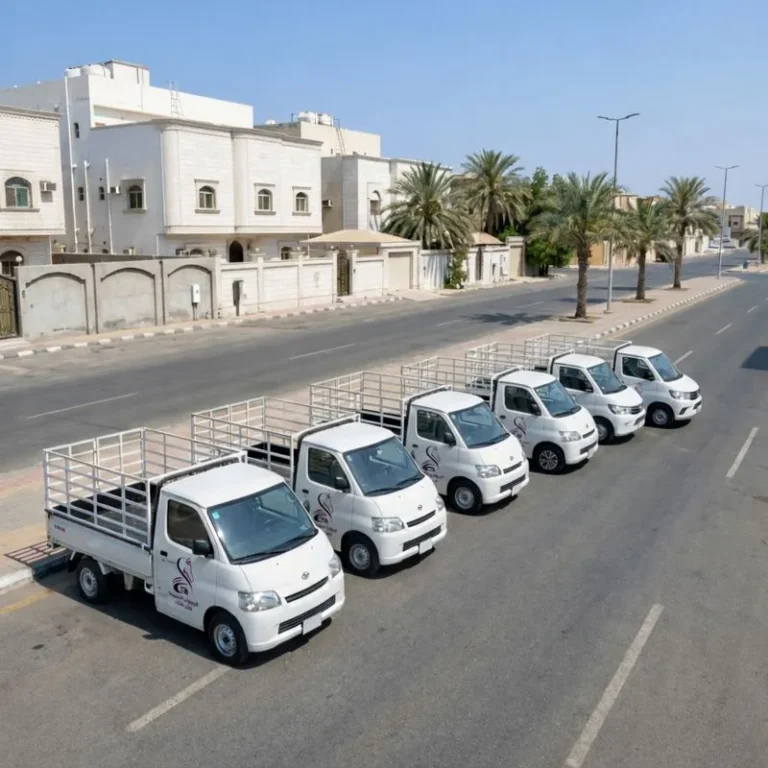 دبابات نقل عفش في جدة لخدمة النقل الخفيف والتحميل السريع داخل الأحياء السكنية.