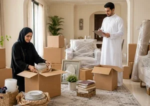 ترتيب صناديق العفش داخل المنزل قبل النقل